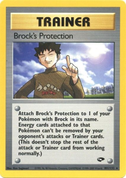 Brock's Protection (101/132) [Gym Challenge Unlimited] | Tables and Towers