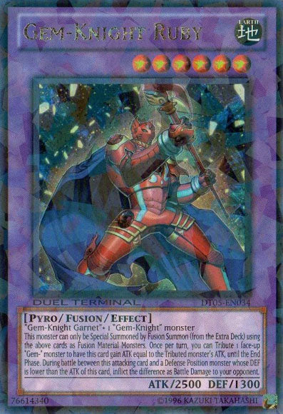 Gem-Knight Ruby [DT05-EN034] Ultra Rare | Tables and Towers
