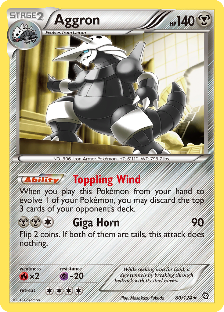 Aggron (80/124) [Black & White: Dragons Exalted] | Tables and Towers