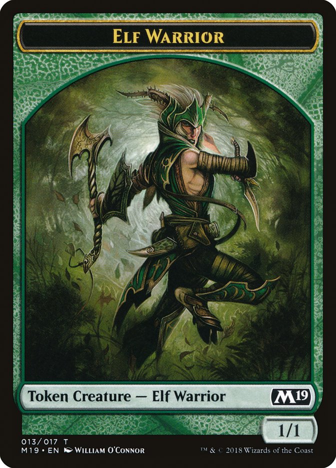 Elf Warrior Token [Core Set 2019 Tokens] | Tables and Towers