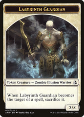 Warrior // Labyrinth Guardian Double-Sided Token [Amonkhet Tokens] | Tables and Towers