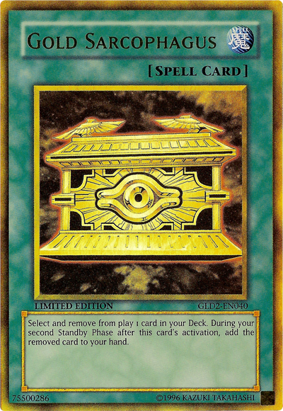 Gold Sarcophagus [GLD2-EN040] Gold Rare | Tables and Towers