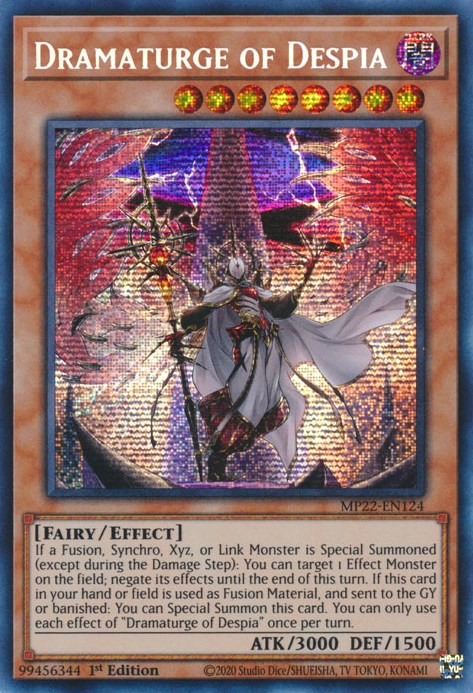 Dramaturge of Despia [MP22-EN124] Prismatic Secret Rare | Tables and Towers