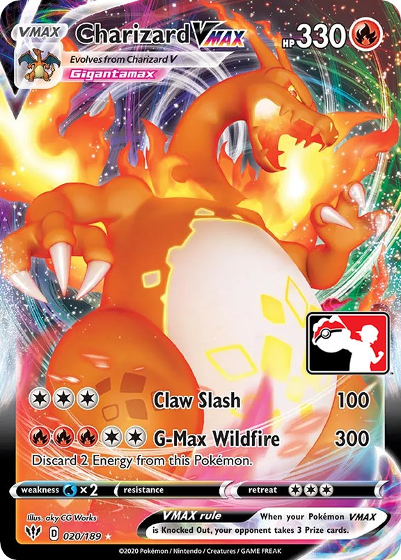 Charizard VMAX (020/189) [Prize Pack Series One] | Tables and Towers