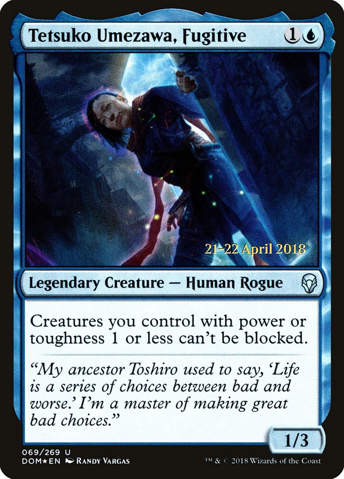 Tetsuko Umezawa, Fugitive [Dominaria Prerelease Promos] | Tables and Towers