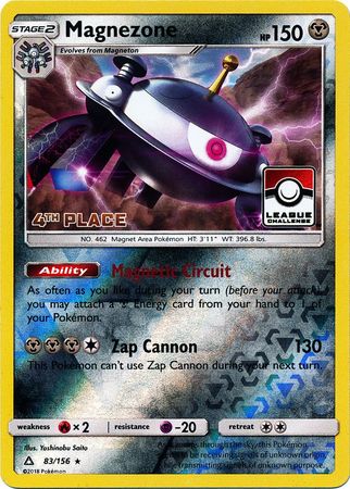 Magnezone (83/156) (League Promo 4th Place) [Sun & Moon: Ultra Prism] | Tables and Towers