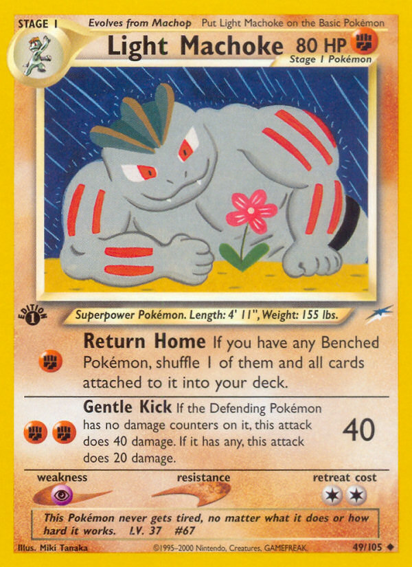 Light Machoke (49/105) [Neo Destiny 1st Edition] | Tables and Towers