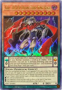 Go! - D/D/D Divine Zero King Rage [YA07-EN001] Ultra Rare | Tables and Towers