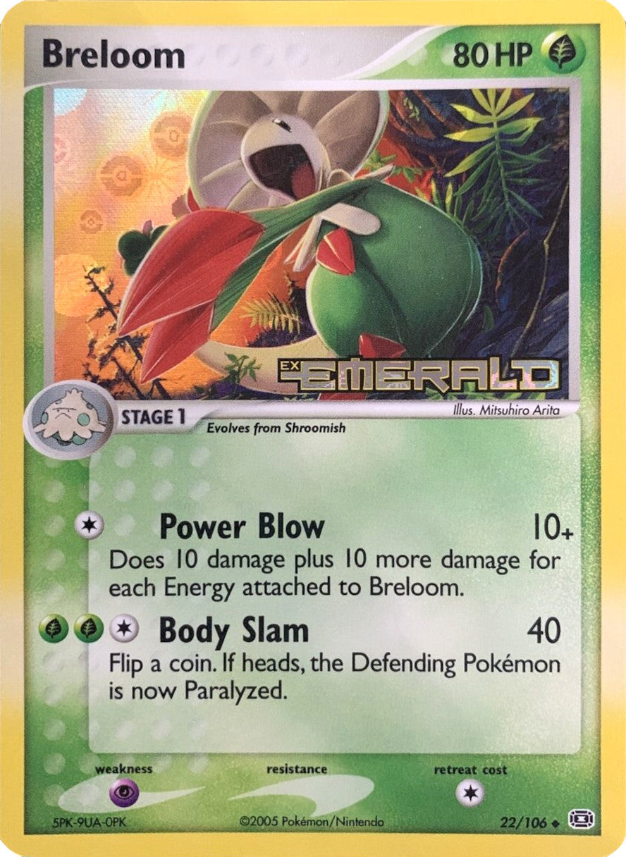 Breloom (22/106) (Stamped) [EX: Emerald] | Tables and Towers