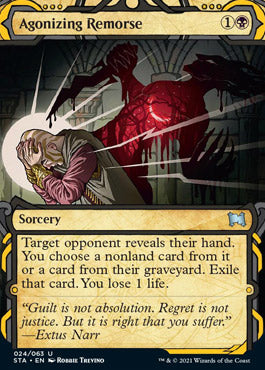 Agonizing Remorse (Foil Etched) [Strixhaven: School of Mages Mystical Archive] | Tables and Towers