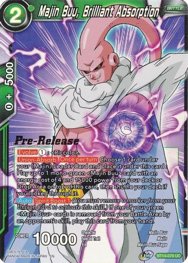 Majin Buu, Brilliant Absorption (BT14-079) [Cross Spirits Prerelease Promos] | Tables and Towers