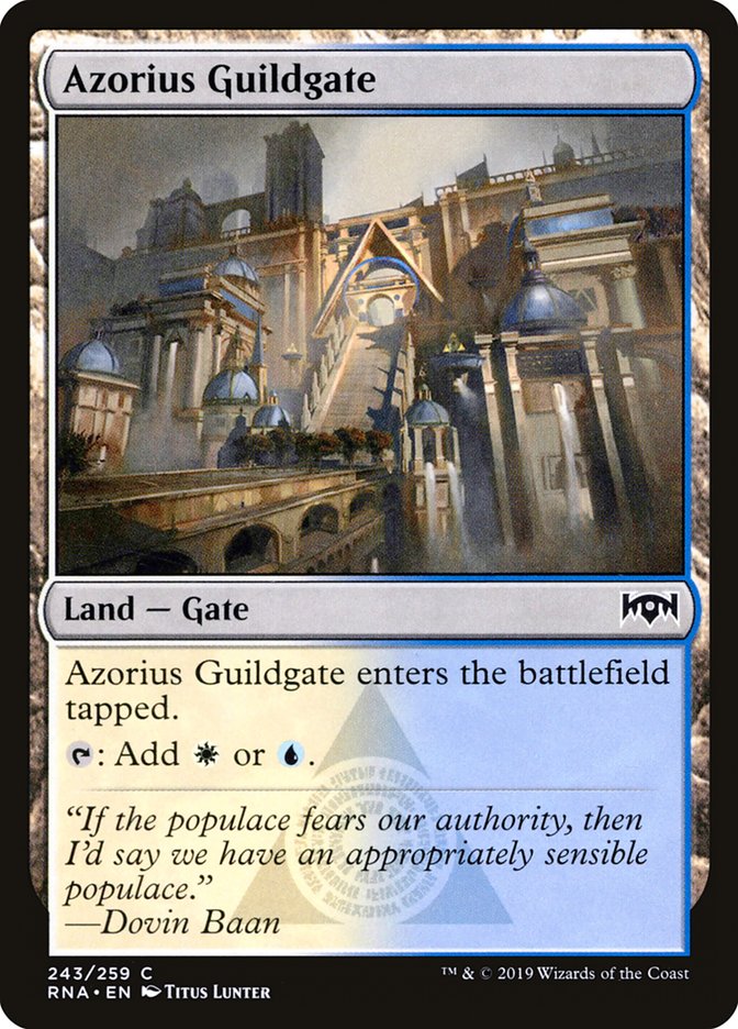 Azorius Guildgate (243/259) [Ravnica Allegiance] | Tables and Towers