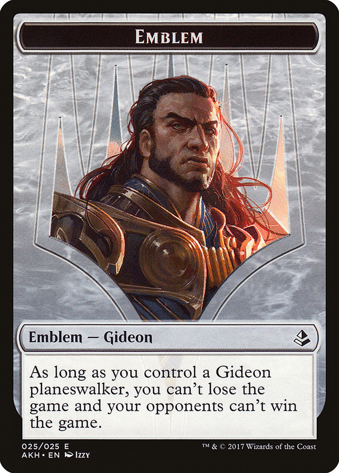 Gideon of the Trials Emblem [Amonkhet Tokens] | Tables and Towers