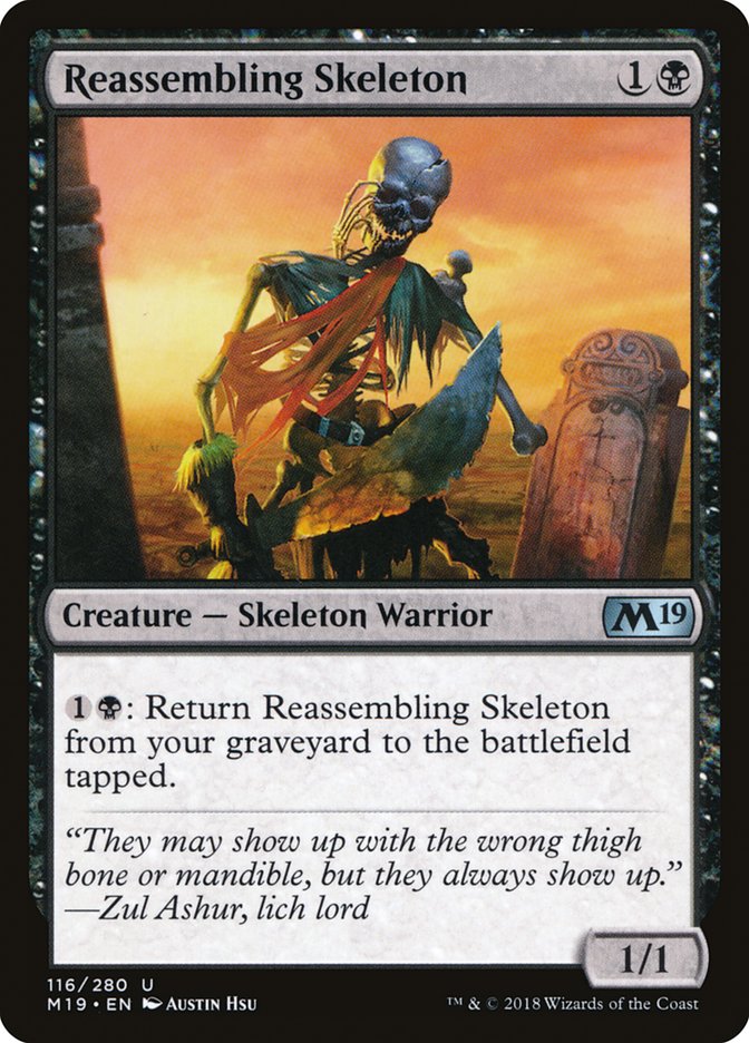 Reassembling Skeleton [Core Set 2019] | Tables and Towers