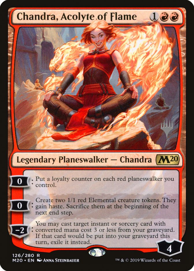 Chandra, Acolyte of Flame (Promo Pack) [Core Set 2020 Promos] | Tables and Towers