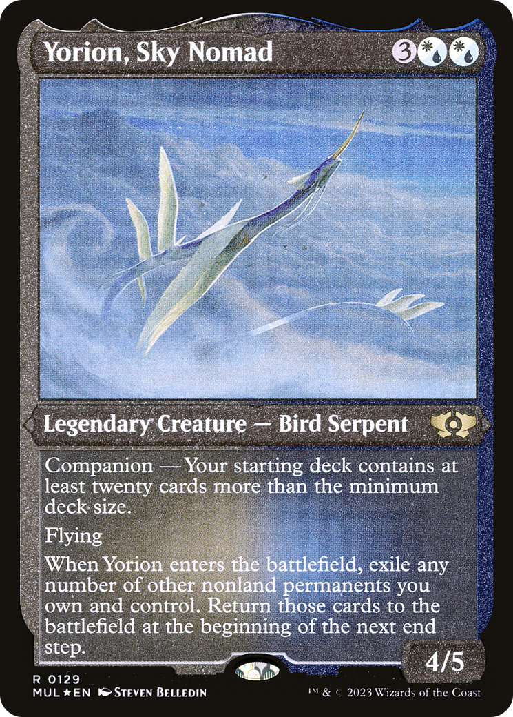 Yorion, Sky Nomad (Foil Etched) [Multiverse Legends] | Tables and Towers