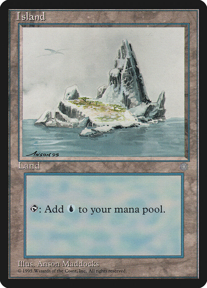 Island (Bird in Top Left / Signature on Left) [Ice Age] | Tables and Towers