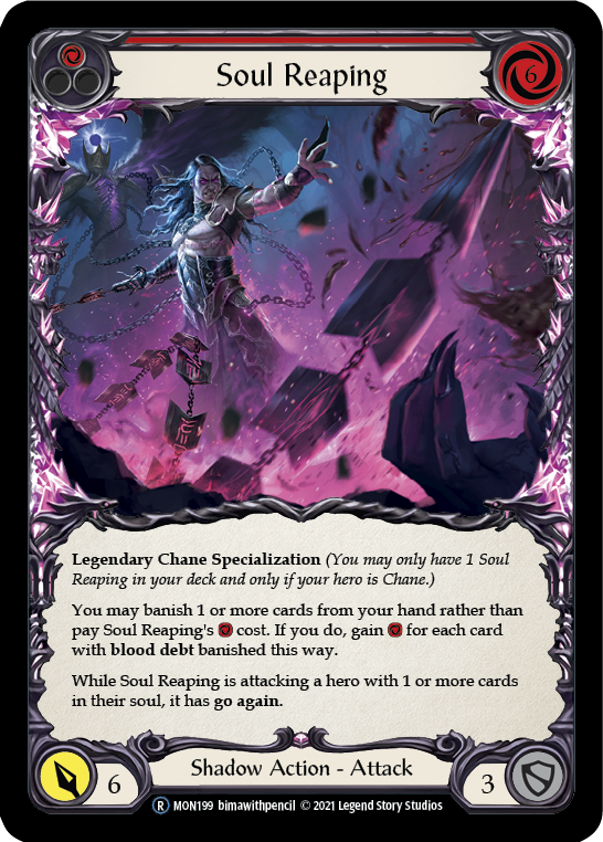 Soul Reaping [U-MON199-RF] (Monarch Unlimited)  Unlimited Rainbow Foil | Tables and Towers