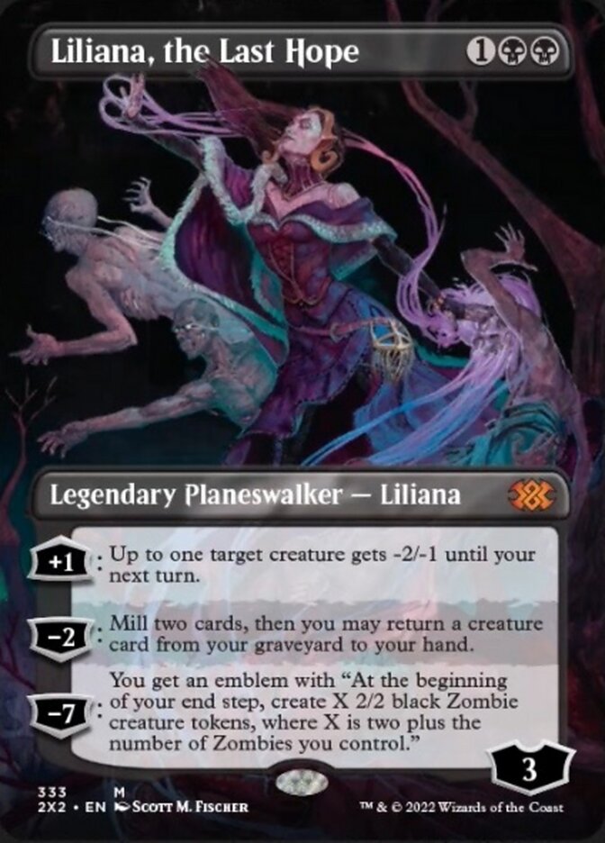 Liliana, the Last Hope (Borderless) [Double Masters 2022] | Tables and Towers