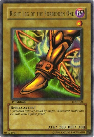 Right Leg of the Forbidden One [LOB-120] Ultra Rare | Tables and Towers