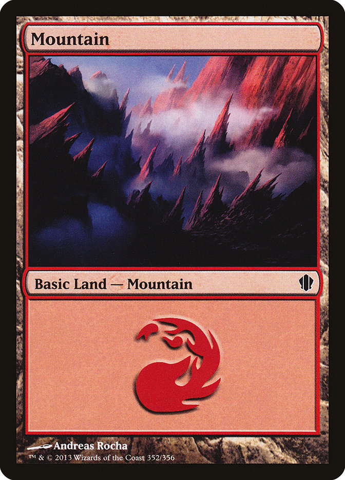 Mountain (352) [Commander 2013] | Tables and Towers