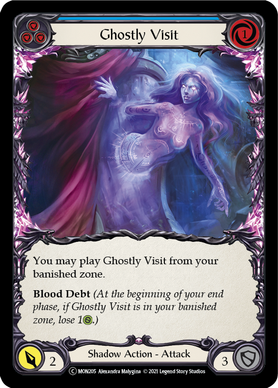 Ghostly Visit (Blue) [U-MON205] (Monarch Unlimited)  Unlimited Normal | Tables and Towers