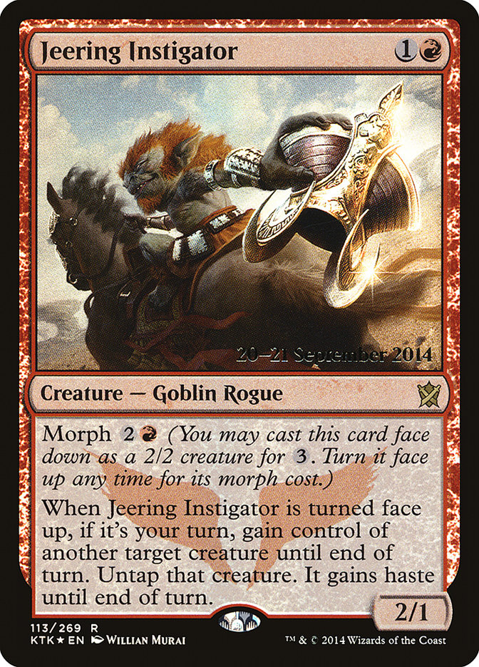 Jeering Instigator [Khans of Tarkir Prerelease Promos] | Tables and Towers