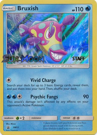 Bruxish (SM11) (Staff Prerelease Promo) [Sun & Moon: Black Star Promos] | Tables and Towers