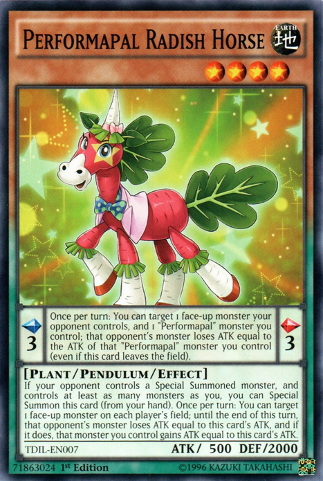 Performapal Radish Horse [TDIL-EN007] Common | Tables and Towers