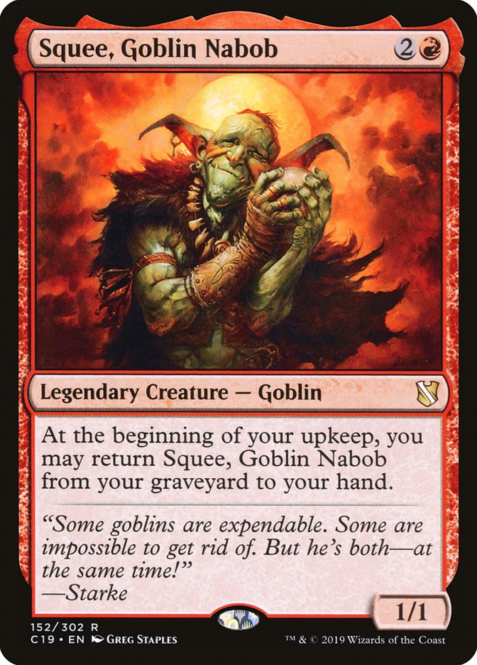 Squee, Goblin Nabob [Commander 2019] | Tables and Towers