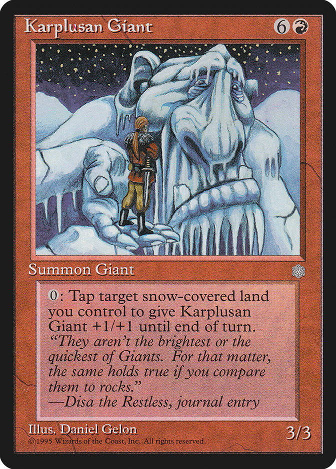 Karplusan Giant [Ice Age] | Tables and Towers