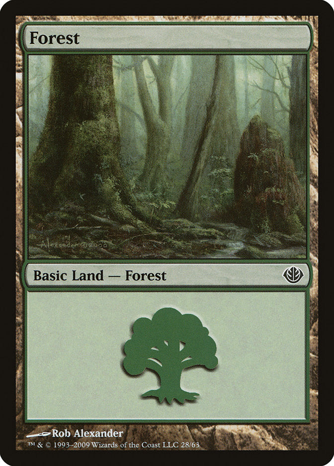 Forest (28) [Duel Decks: Garruk vs. Liliana] | Tables and Towers