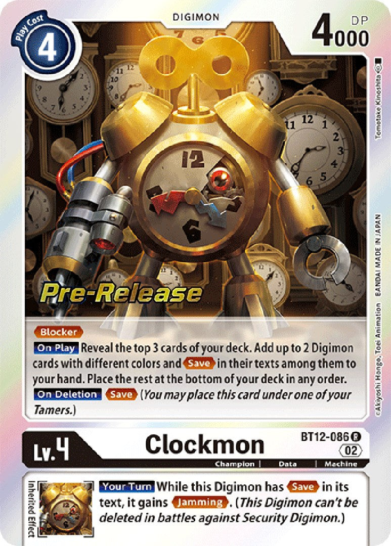 Clockmon [BT12-086] [Across Time Pre-Release Cards] | Tables and Towers