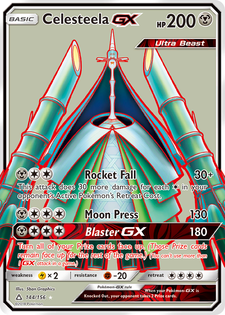 Celesteela GX (144/156) [Sun & Moon: Ultra Prism] | Tables and Towers