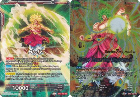 Broly // Broly, Recurring Nightmare (BT7-002_PR) [Assault of the Saiyans Prerelease Promos] | Tables and Towers