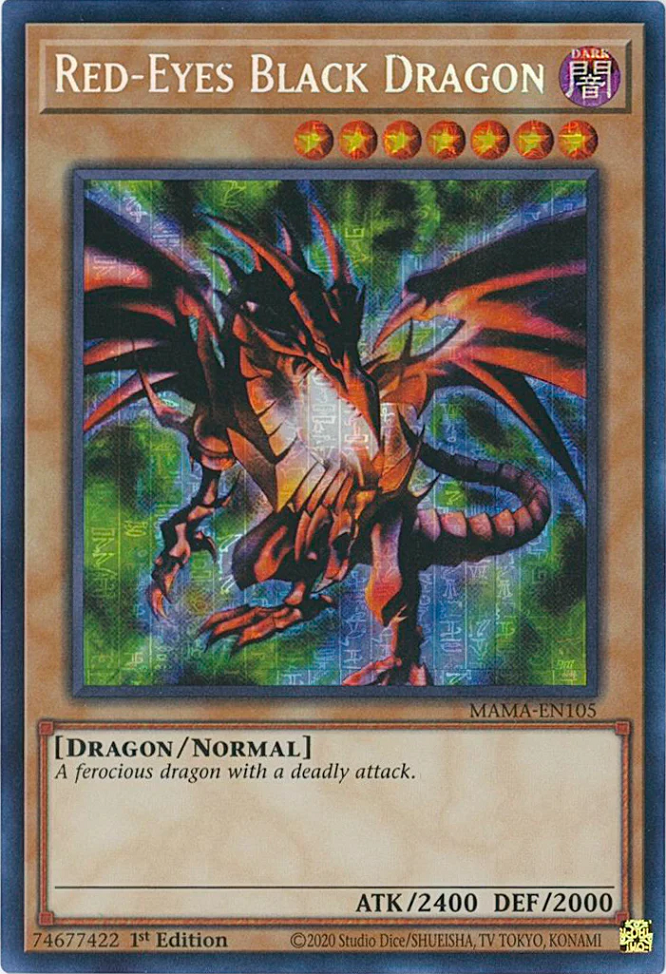 Red-Eyes Black Dragon [MAMA-EN105] Secret Pharaoh's Rare | Tables and Towers