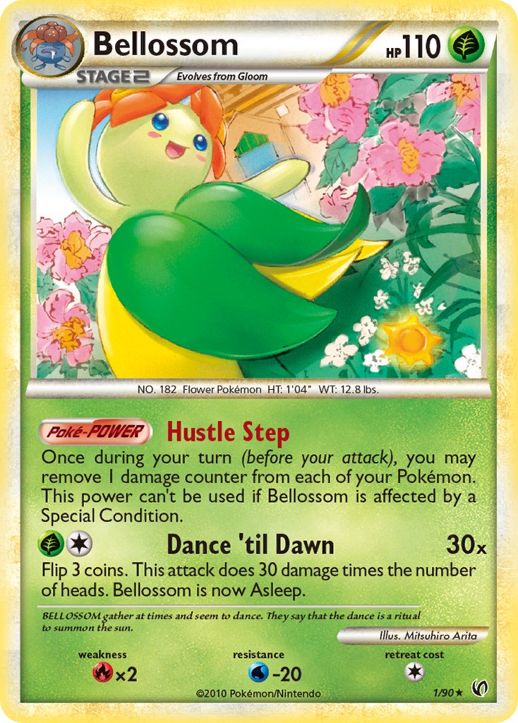 Bellossom (1/90) (Theme Deck Exclusive) [HeartGold & SoulSilver: Undaunted] | Tables and Towers