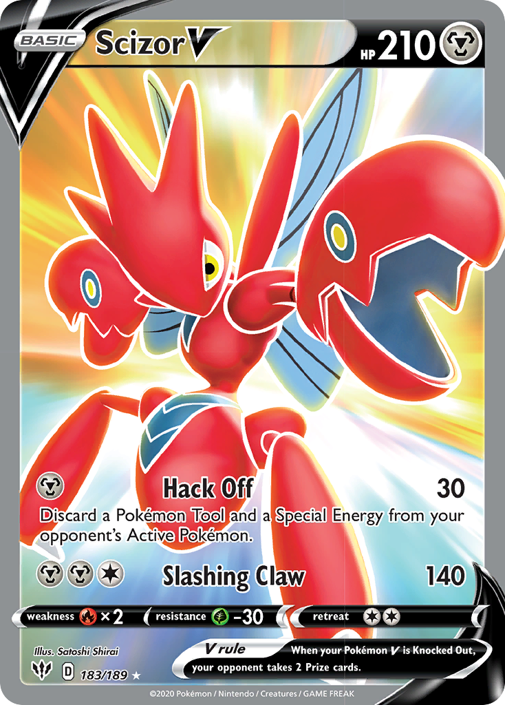 Scizor V (183/189) [Sword & Shield: Darkness Ablaze] | Tables and Towers