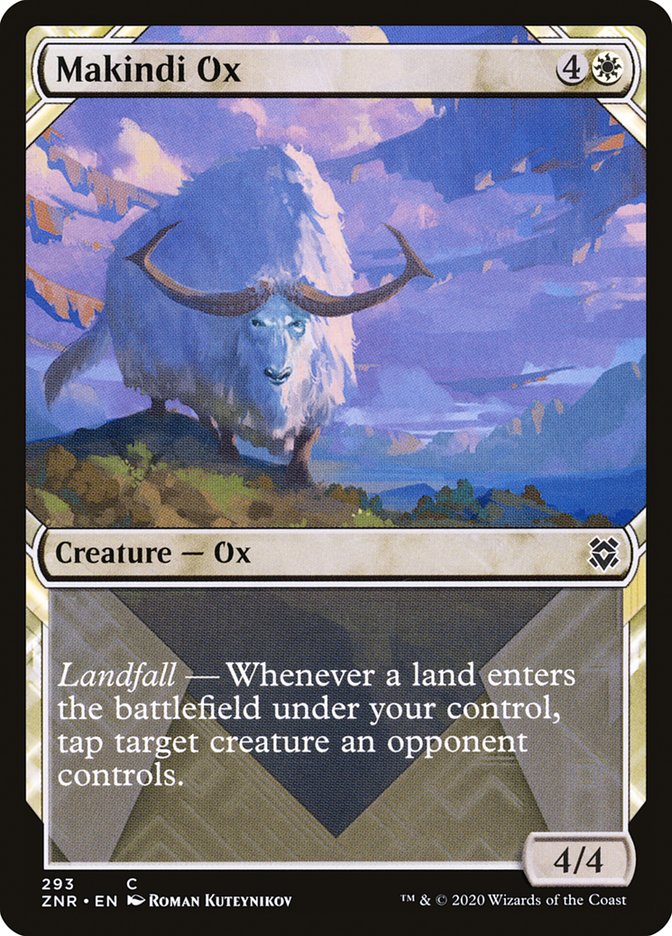 Makindi Ox (Showcase) [Zendikar Rising] | Tables and Towers