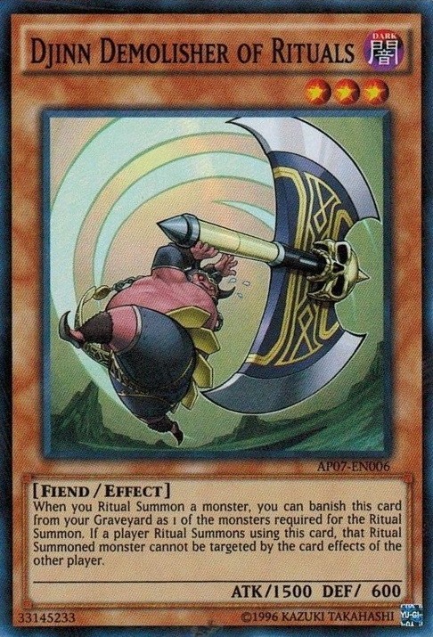 Djinn Demolisher of Rituals [AP07-EN006] Super Rare | Tables and Towers