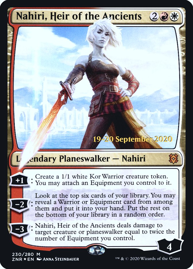 Nahiri, Heir of the Ancients [Zendikar Rising Prerelease Promos] | Tables and Towers