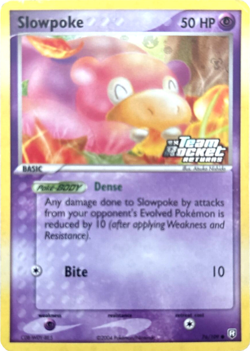 Slowpoke (76/109) (Stamped) [EX: Team Rocket Returns] | Tables and Towers