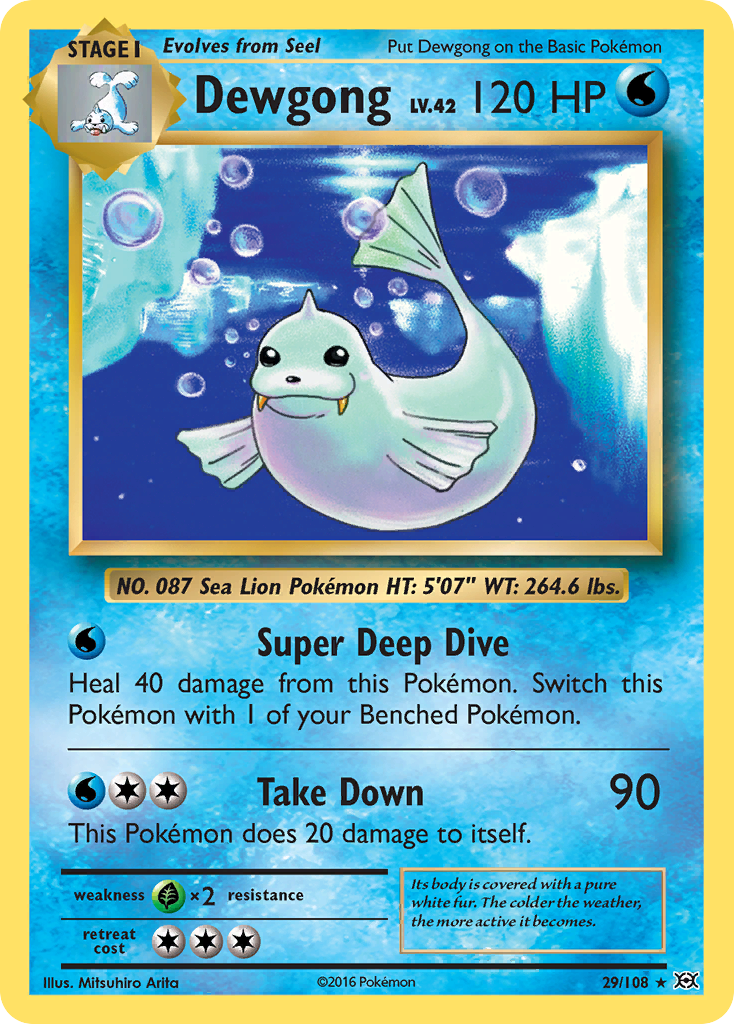 Dewgong (29/108) [XY: Evolutions] | Tables and Towers