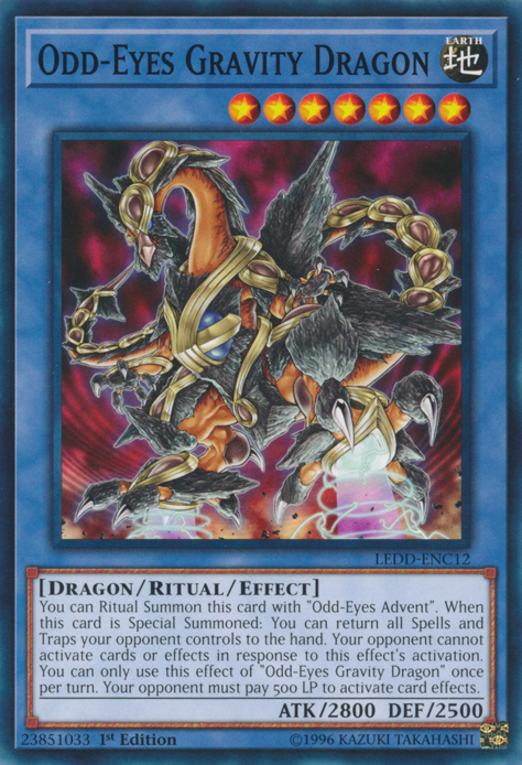 Odd-Eyes Gravity Dragon [LEDD-ENC12] Common | Tables and Towers