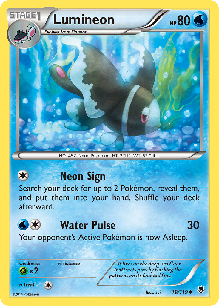 Lumineon (19/119) [XY: Phantom Forces] | Tables and Towers