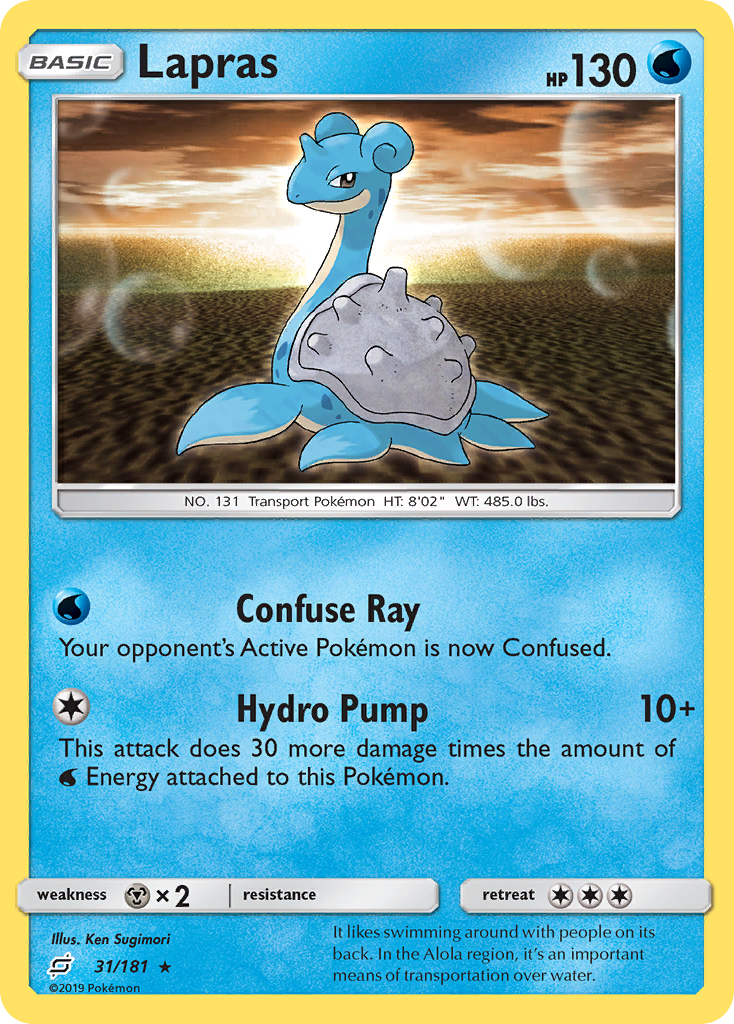 Lapras (31/181) [Sun & Moon: Team Up] | Tables and Towers