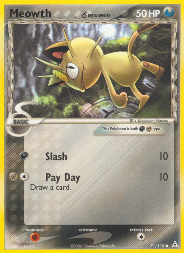 Meowth (71/110) (Delta Species) [EX: Holon Phantoms] | Tables and Towers