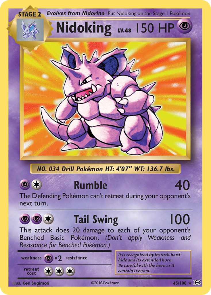 Nidoking (45/108) (Theme Deck Exclusive) [XY: Evolutions] | Tables and Towers