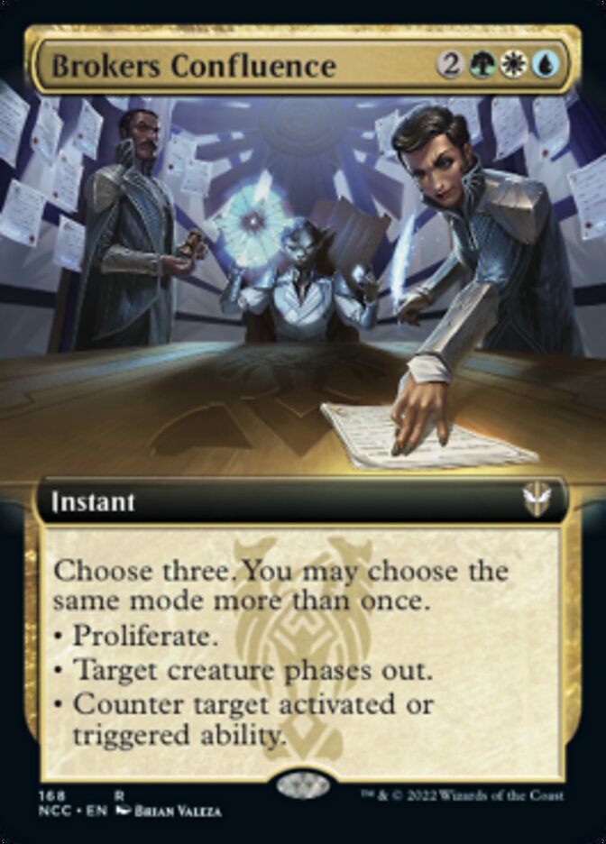 Brokers Confluence (Extended Art) [Streets of New Capenna Commander] | Tables and Towers