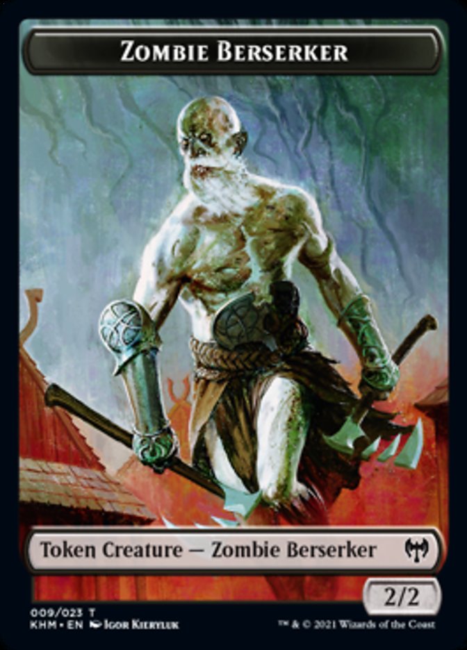 Zombie Berserker Token [Kaldheim Tokens] | Tables and Towers